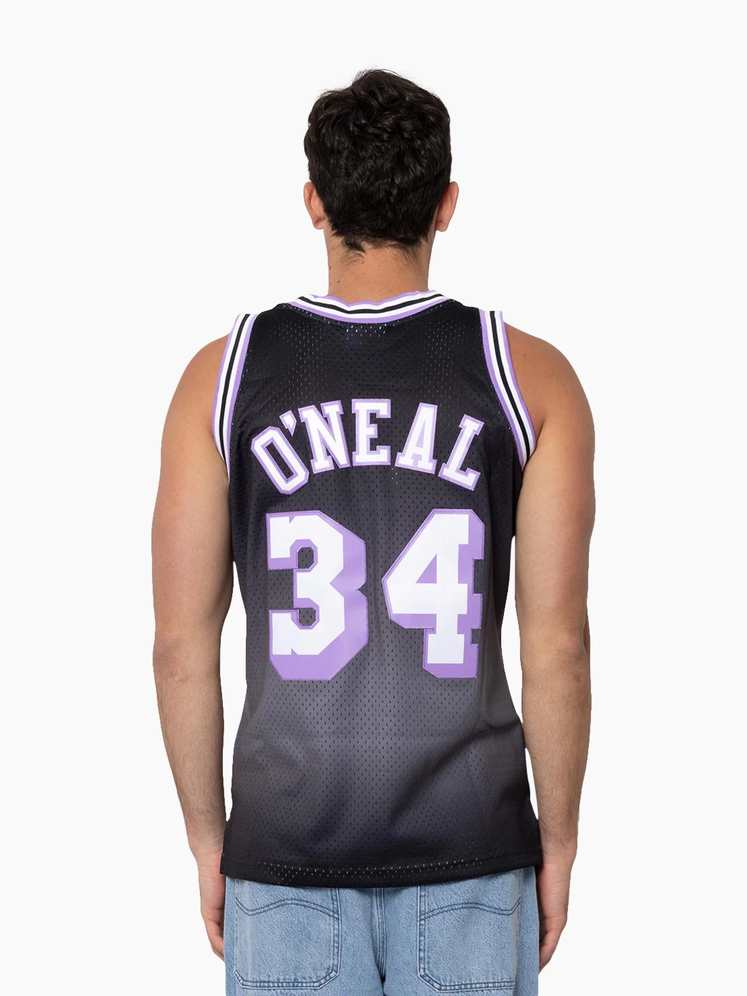 shaquille O'Neal 1996-97 L.A Lakers Ombre Swingman Jersey - Image 2