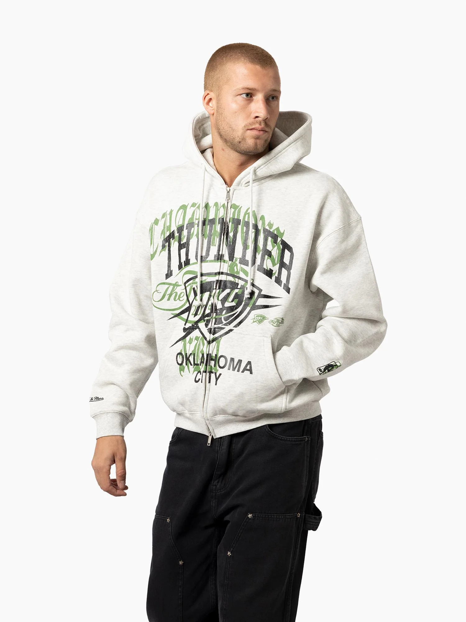 Oklahoma City Thunder Overprint Boxy Hoodie - Image 3