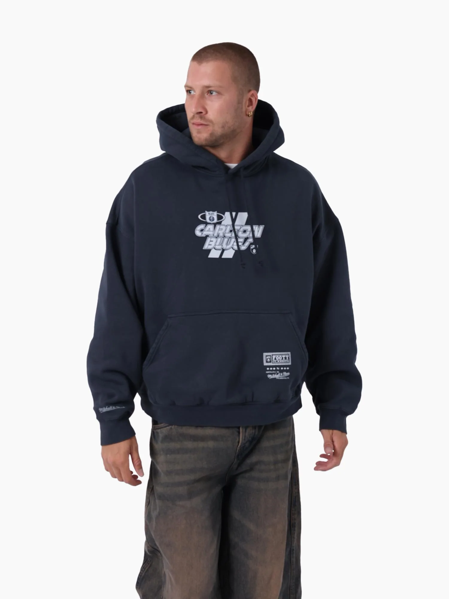 Carlton Blues Panel Box Hoodie - Image 3