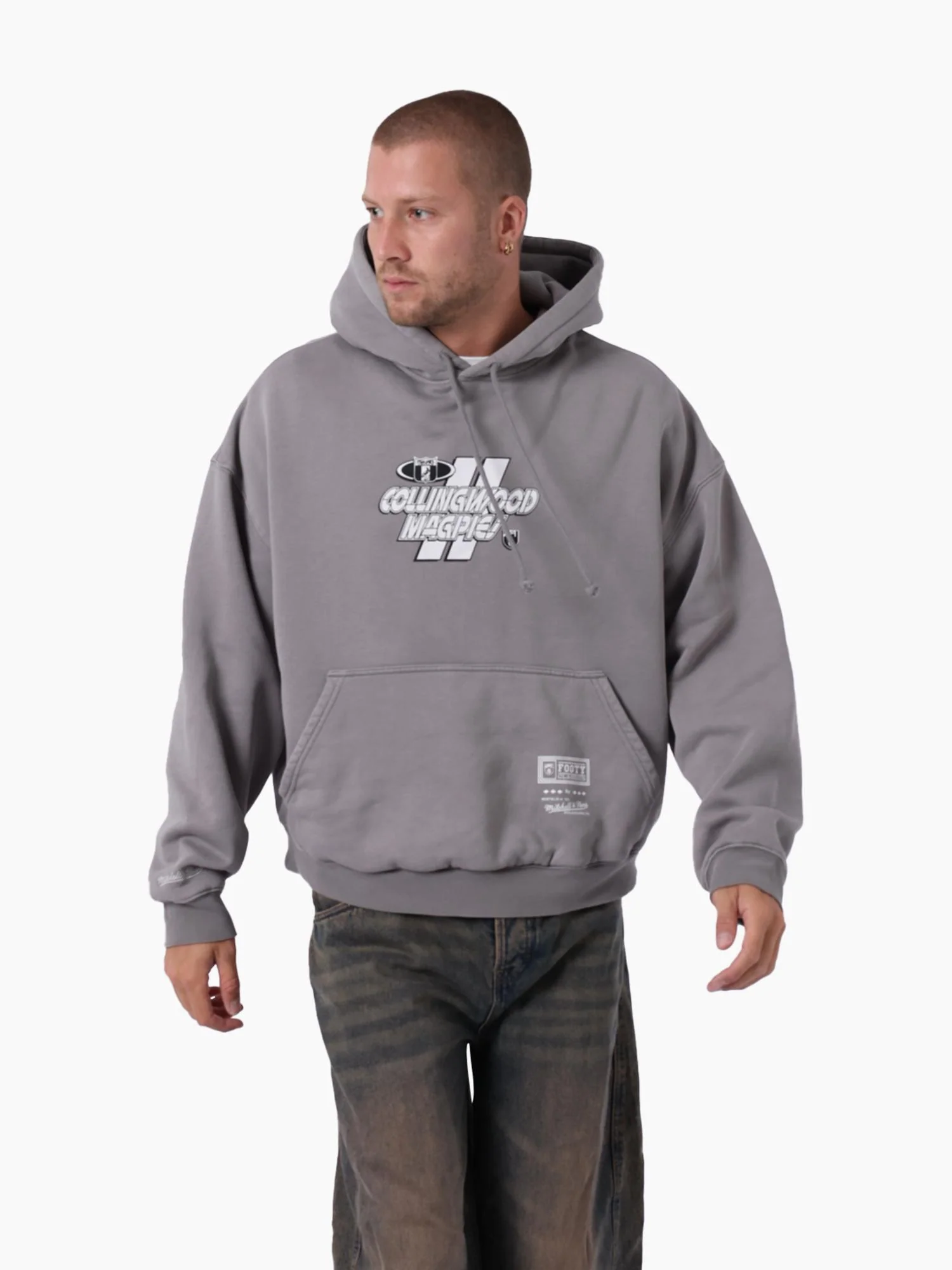 Collingwood Magpies Panel Box Hoodie - Image 3