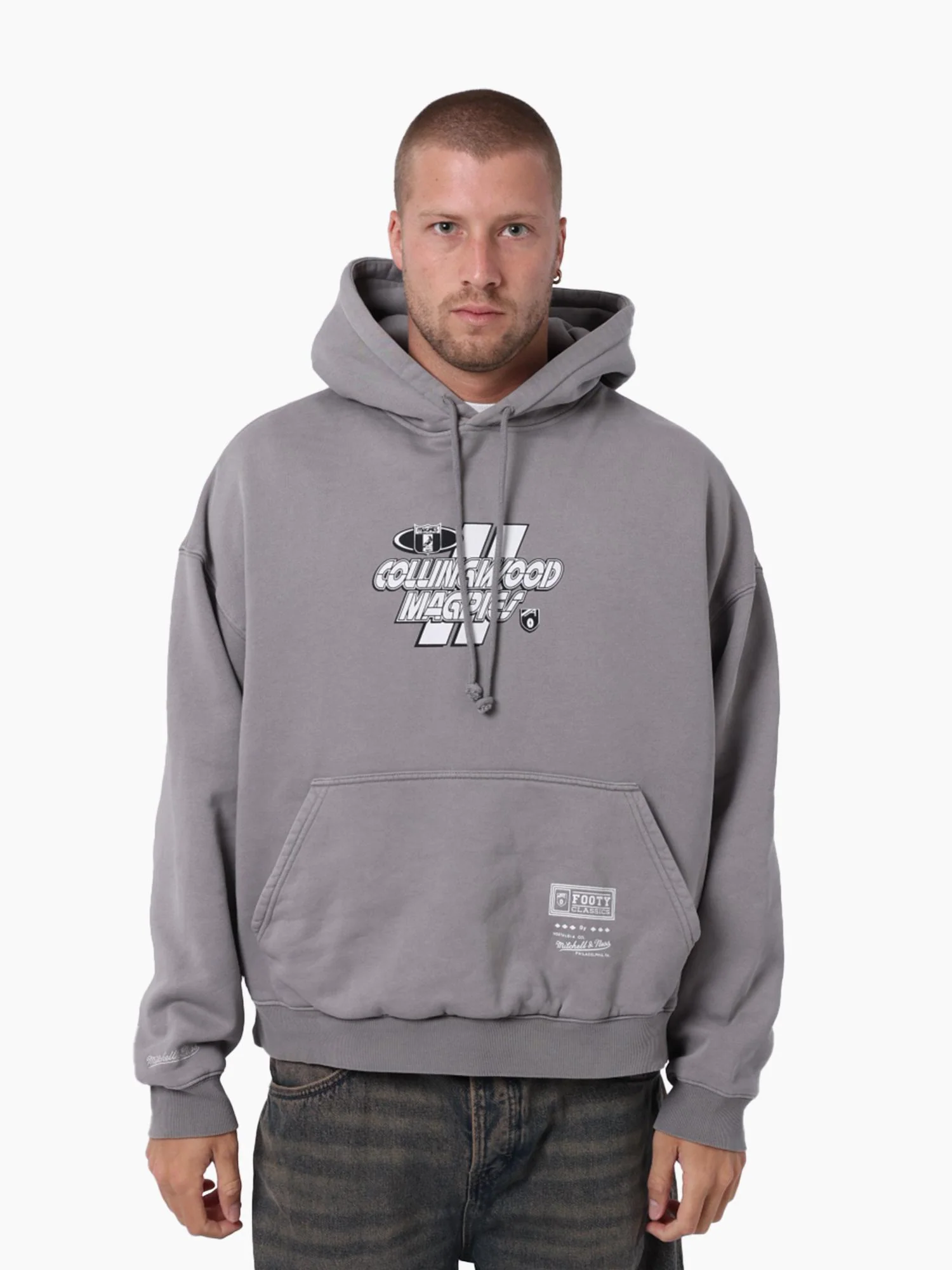 Collingwood Magpies Panel Box Hoodie - Image 4