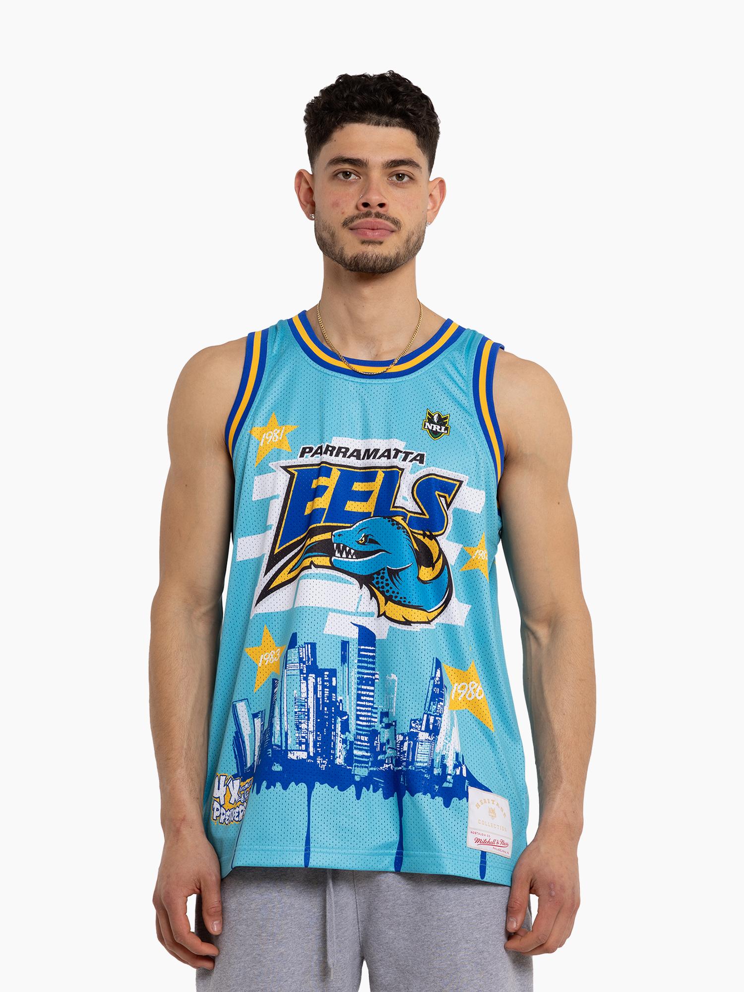 Parramatta Eels Graffiti Basketball Jersey