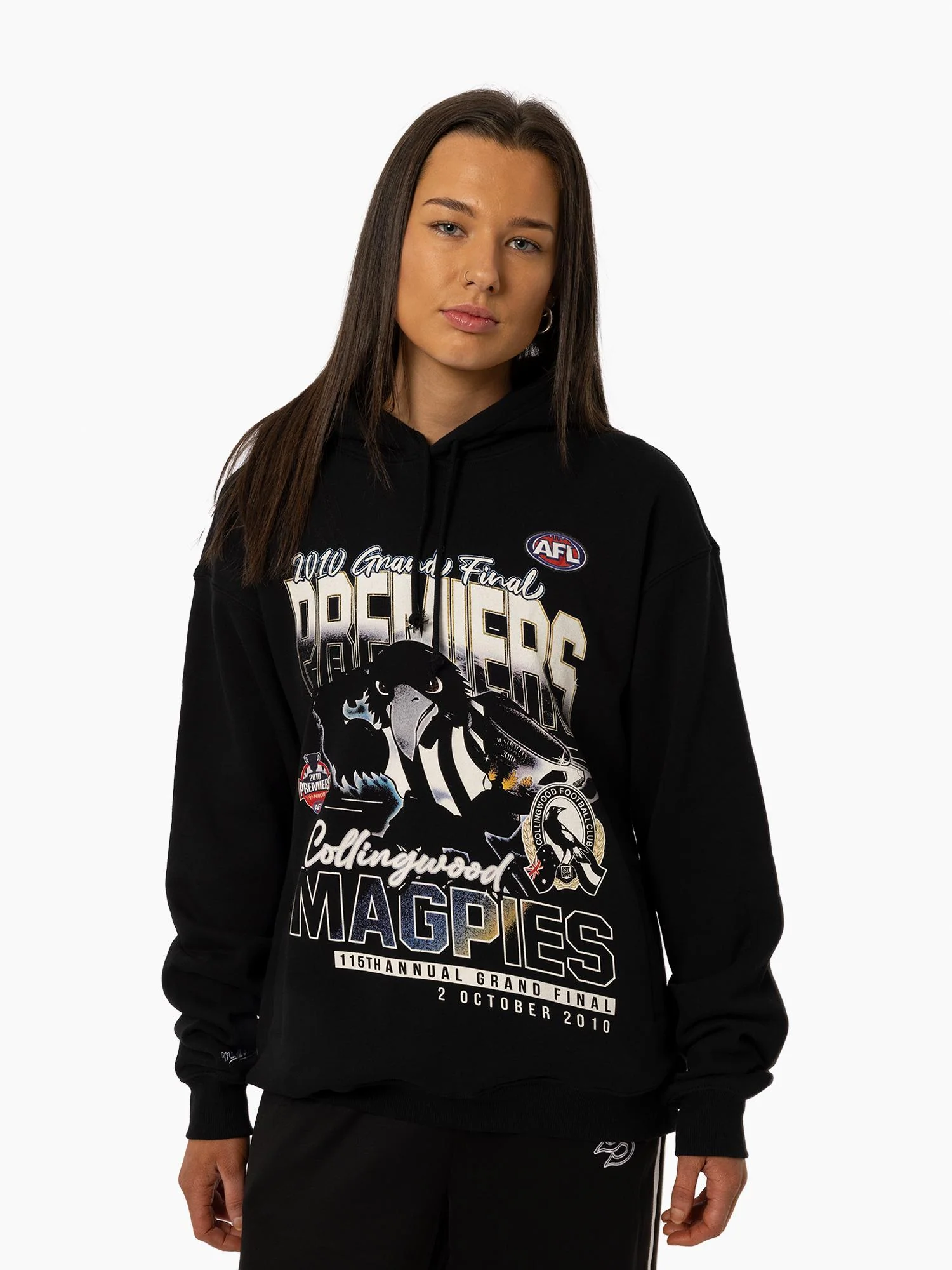 Collingwood Magpies Premiers Shield Hoodie - Image 2