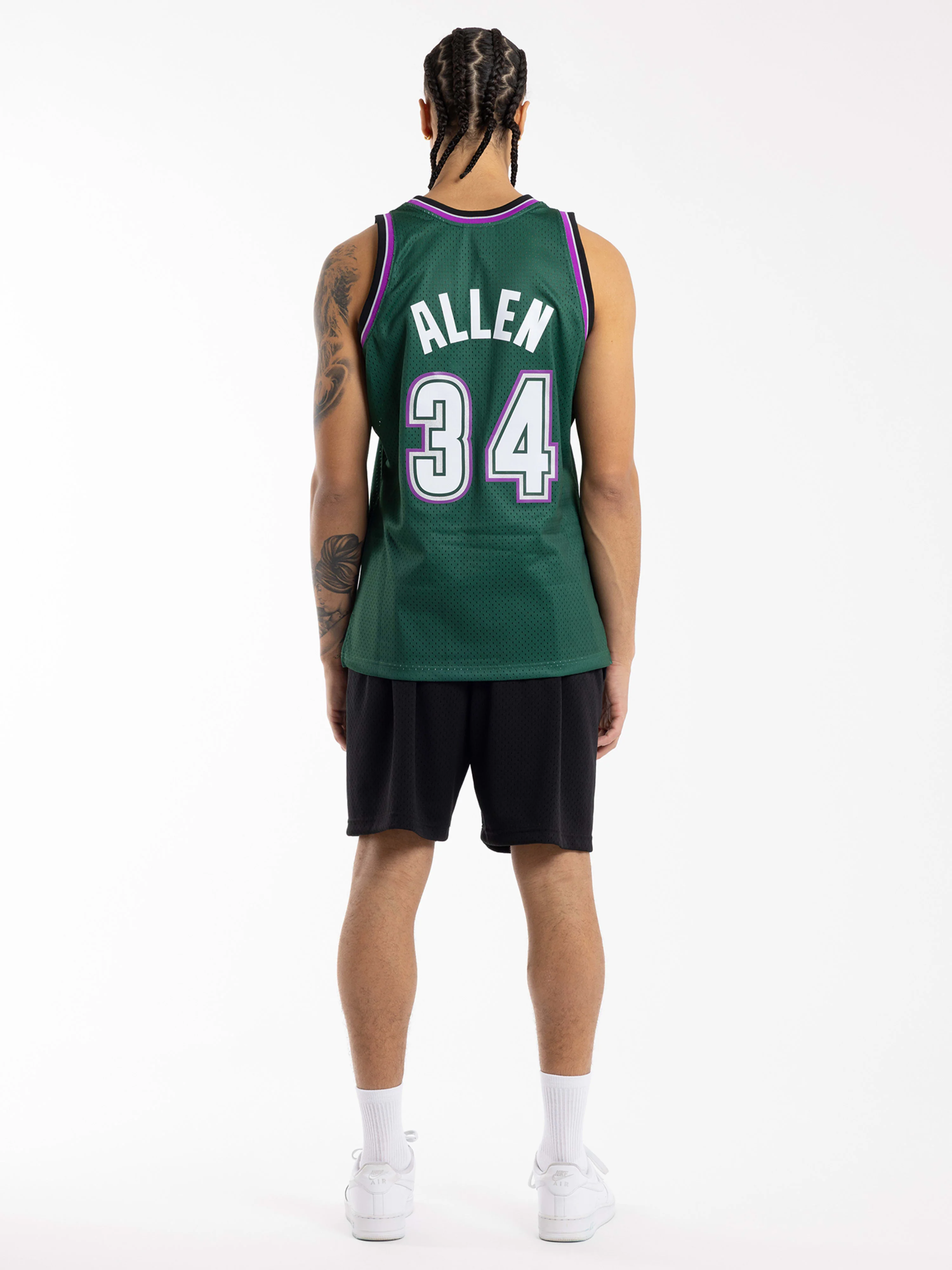 Ray Allen 1996-97 Milwaukee Bucks Road Swingman Jersey - Image 2