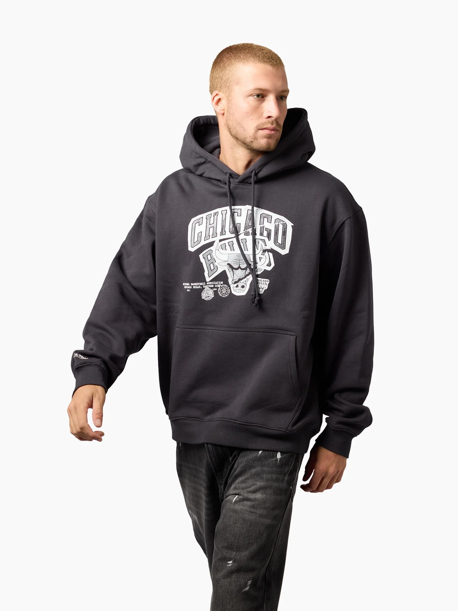 Dennis Rodman Chicago Bulls Ripped Logo Hoodie - Image 4
