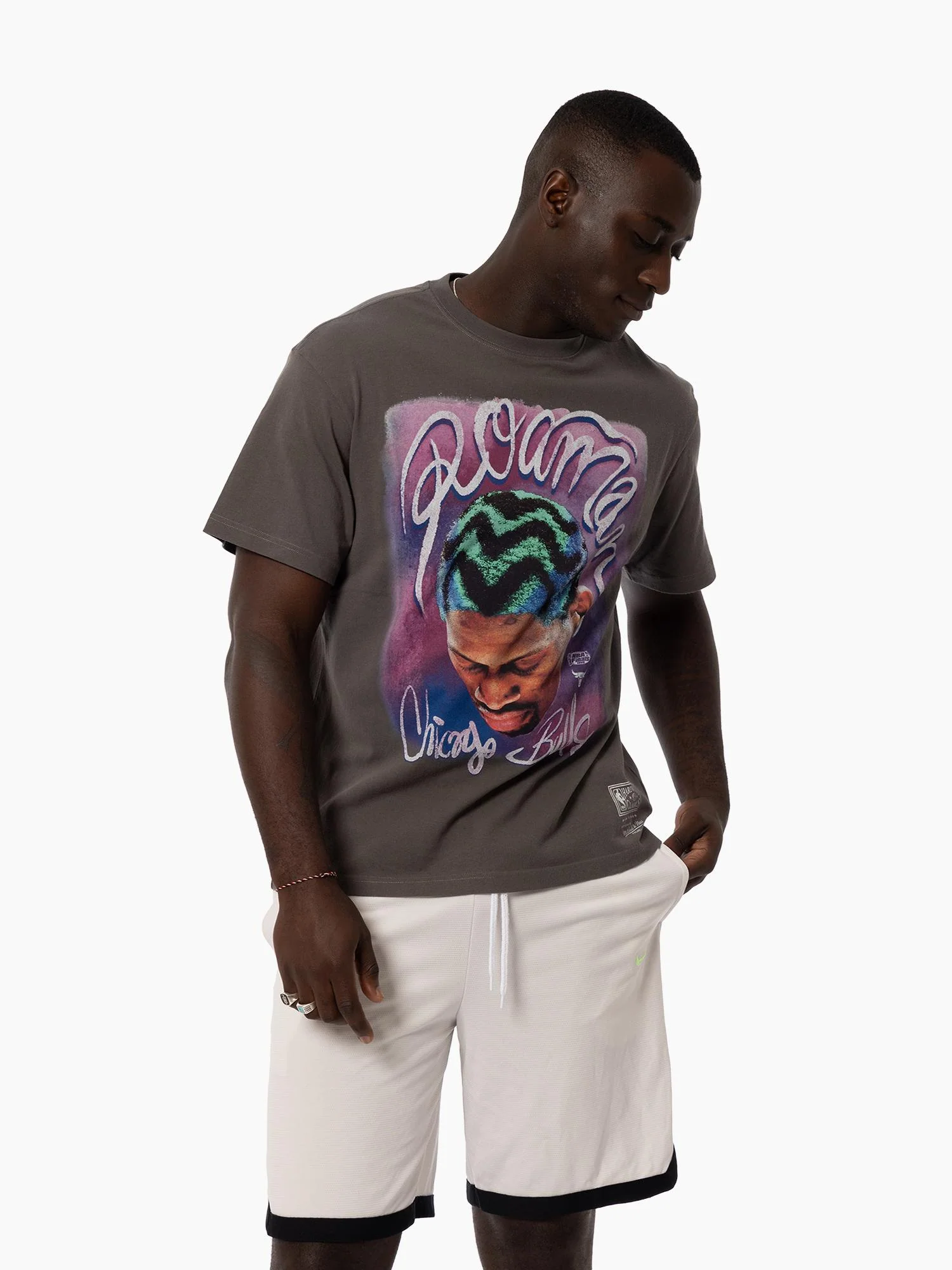 Dennis Rodman Chicago Bulls Photo Tee - Image 3
