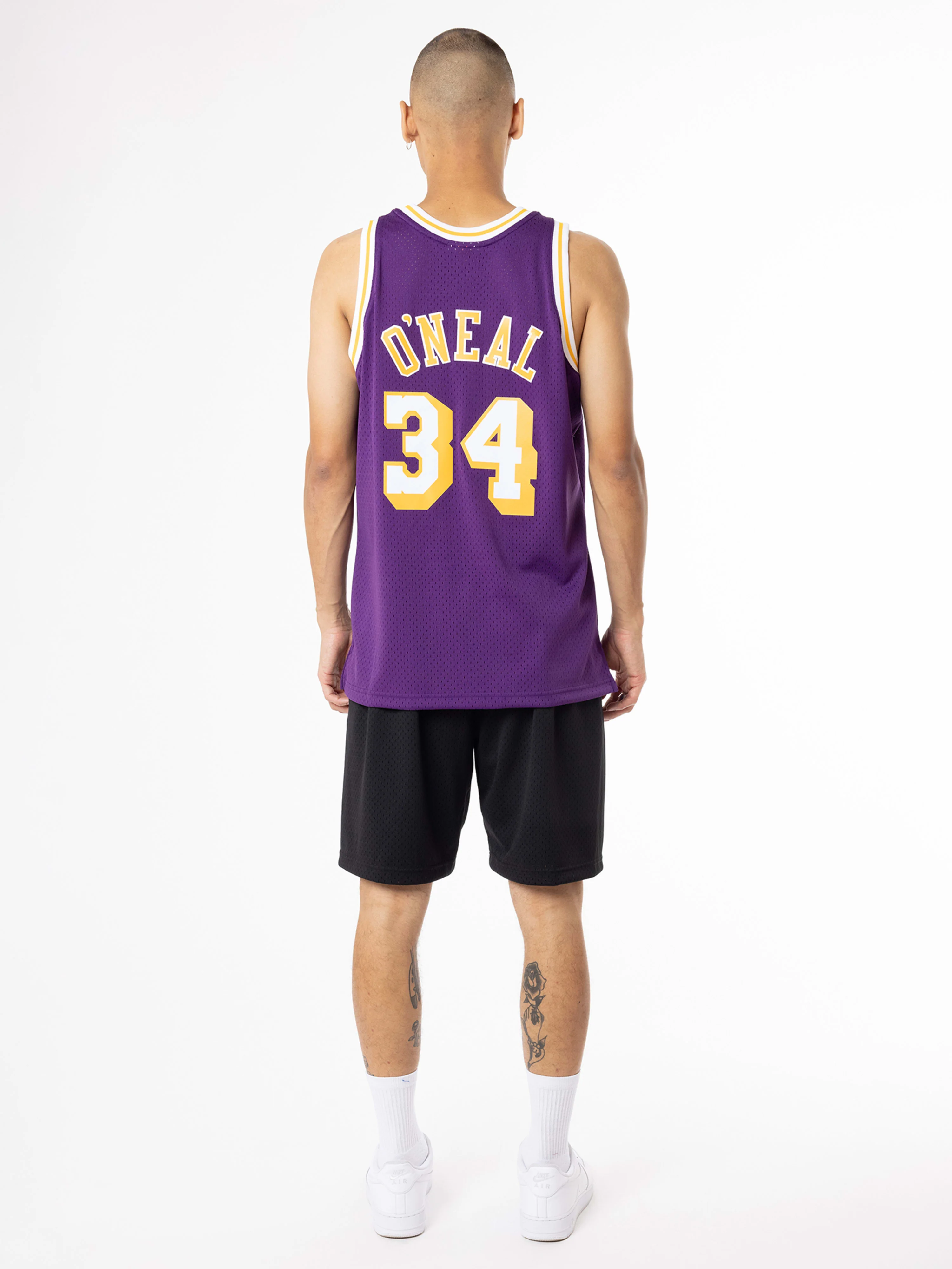 Shaquille O'Neal 1996-97 L.A Lakers Road Swingman Jersey - Image 2