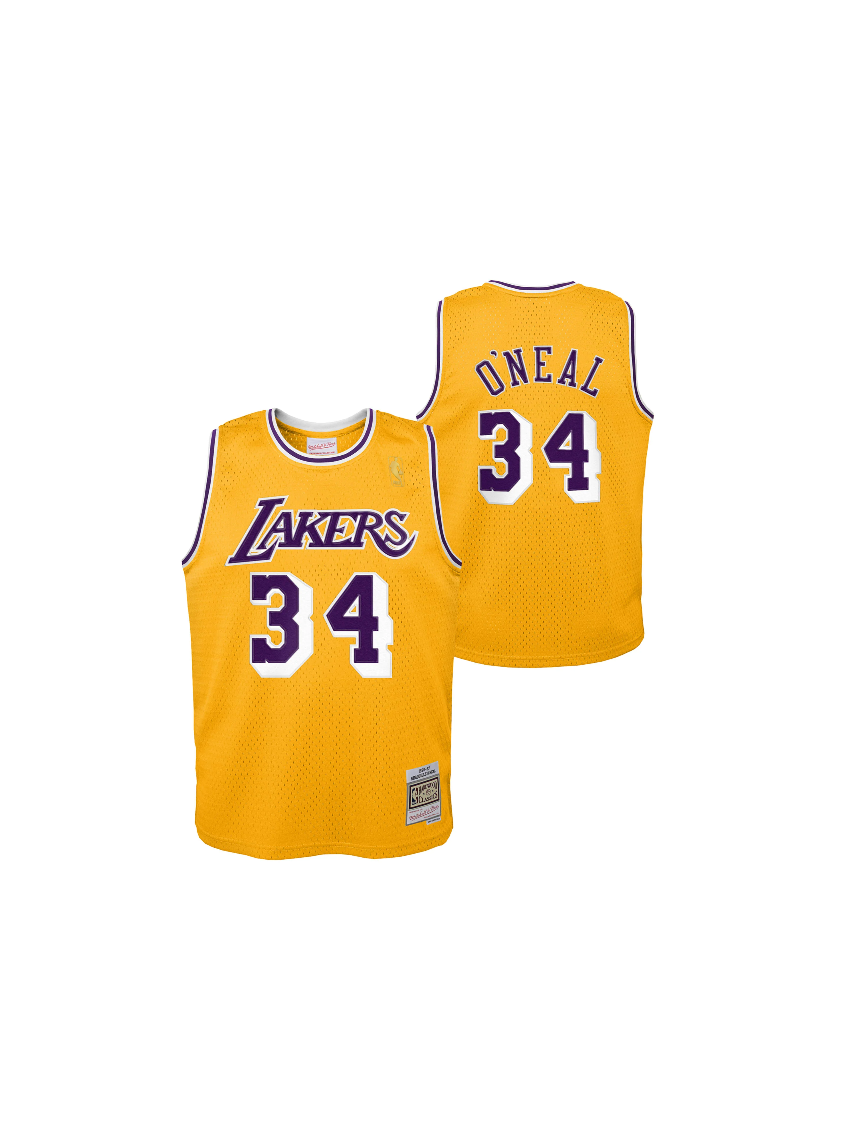 Youth Shaquille O'Neal 1996-97 L.A Lakers Swingman Jersey - Image 3