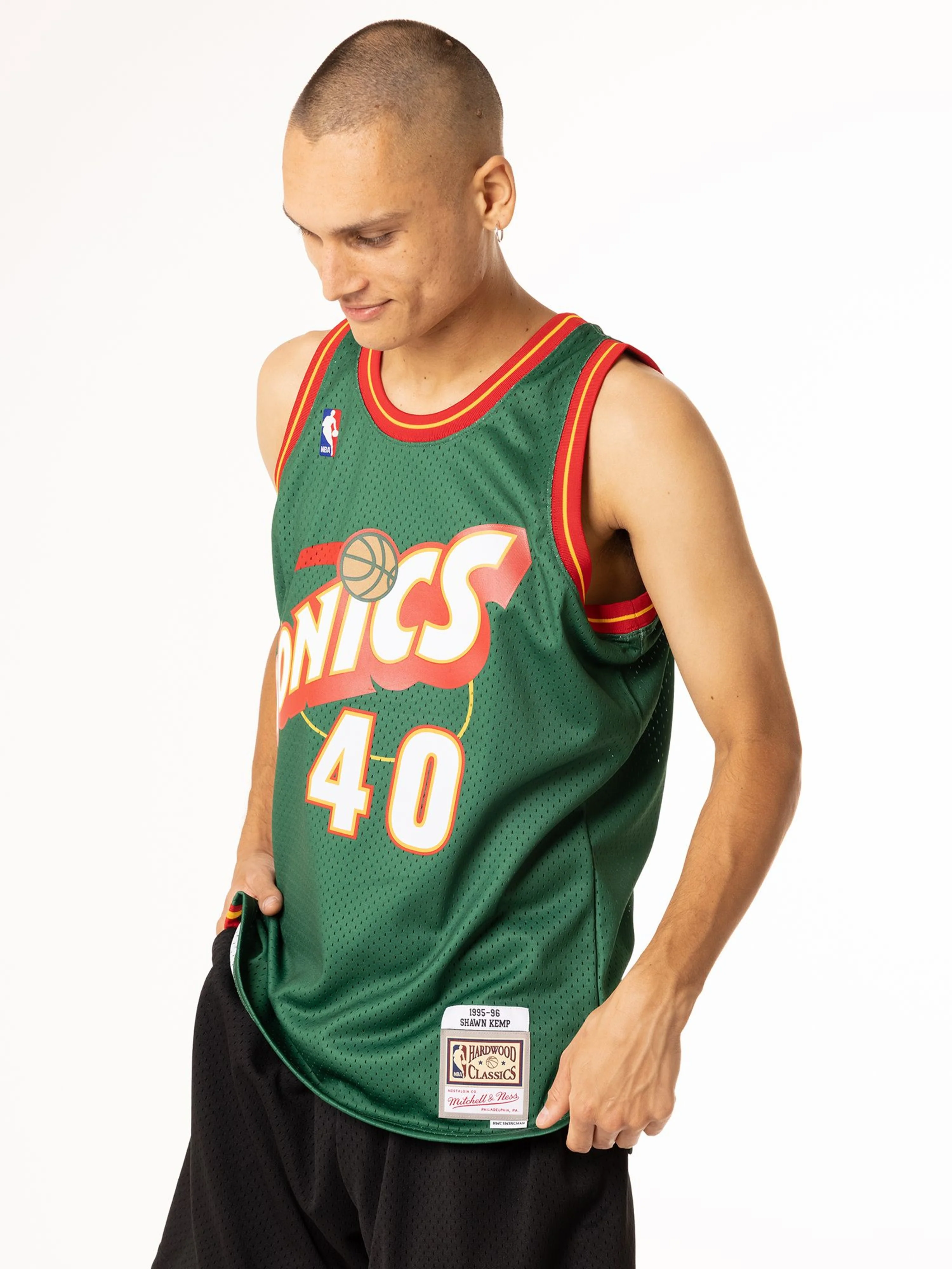 Shawn Kemp 1995-96 Seattle Supersonics Swingman Jersey - Image 3