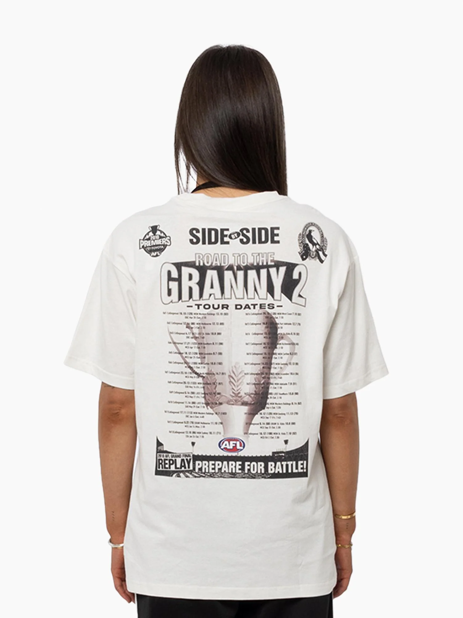 Collingwood Magpies Side By Side Tee - Image 4