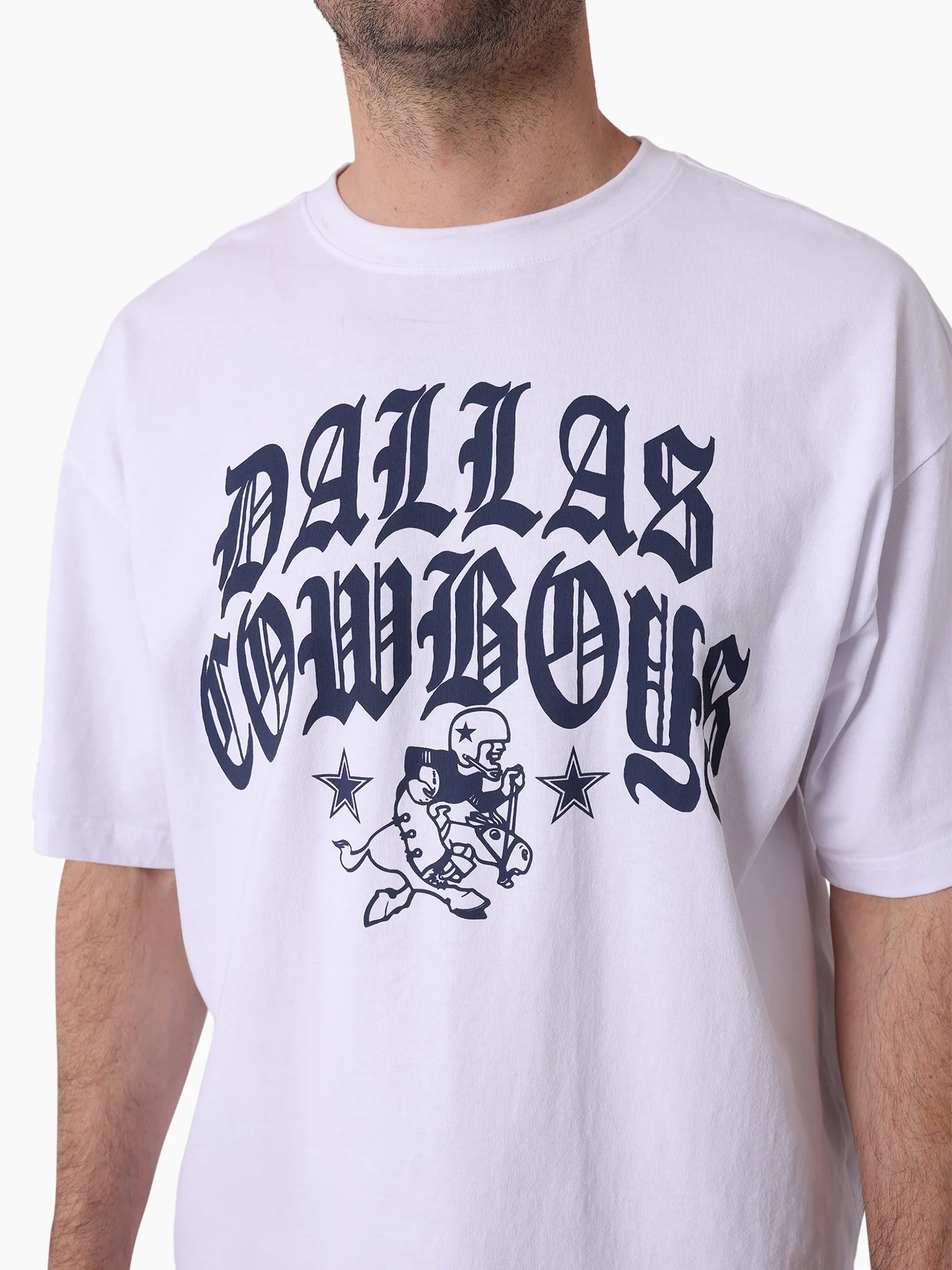 Dallas Cowboys Stars & Text Boxy Tee - Image 2
