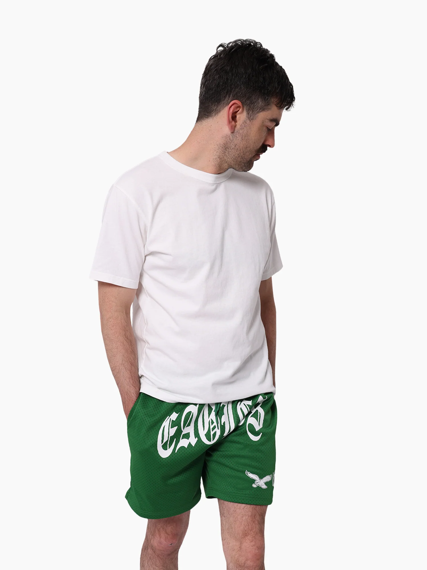Philadelphia Eagles Stars & Text Mesh Shorts - Image 3