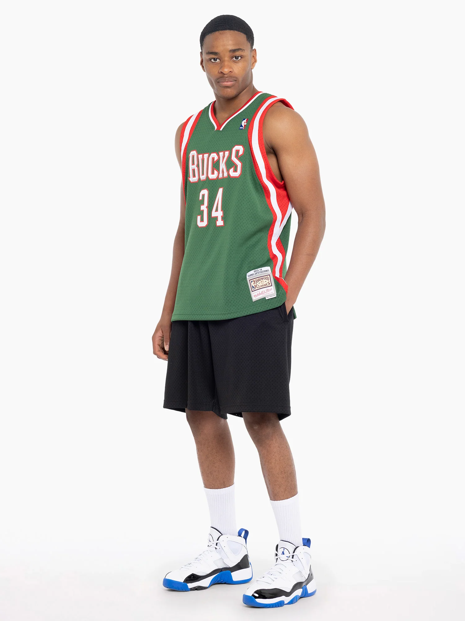 Giannis Antetokounmpo 2013-14 Milwaukee Bucks Road Swingman Jersey - Image 3