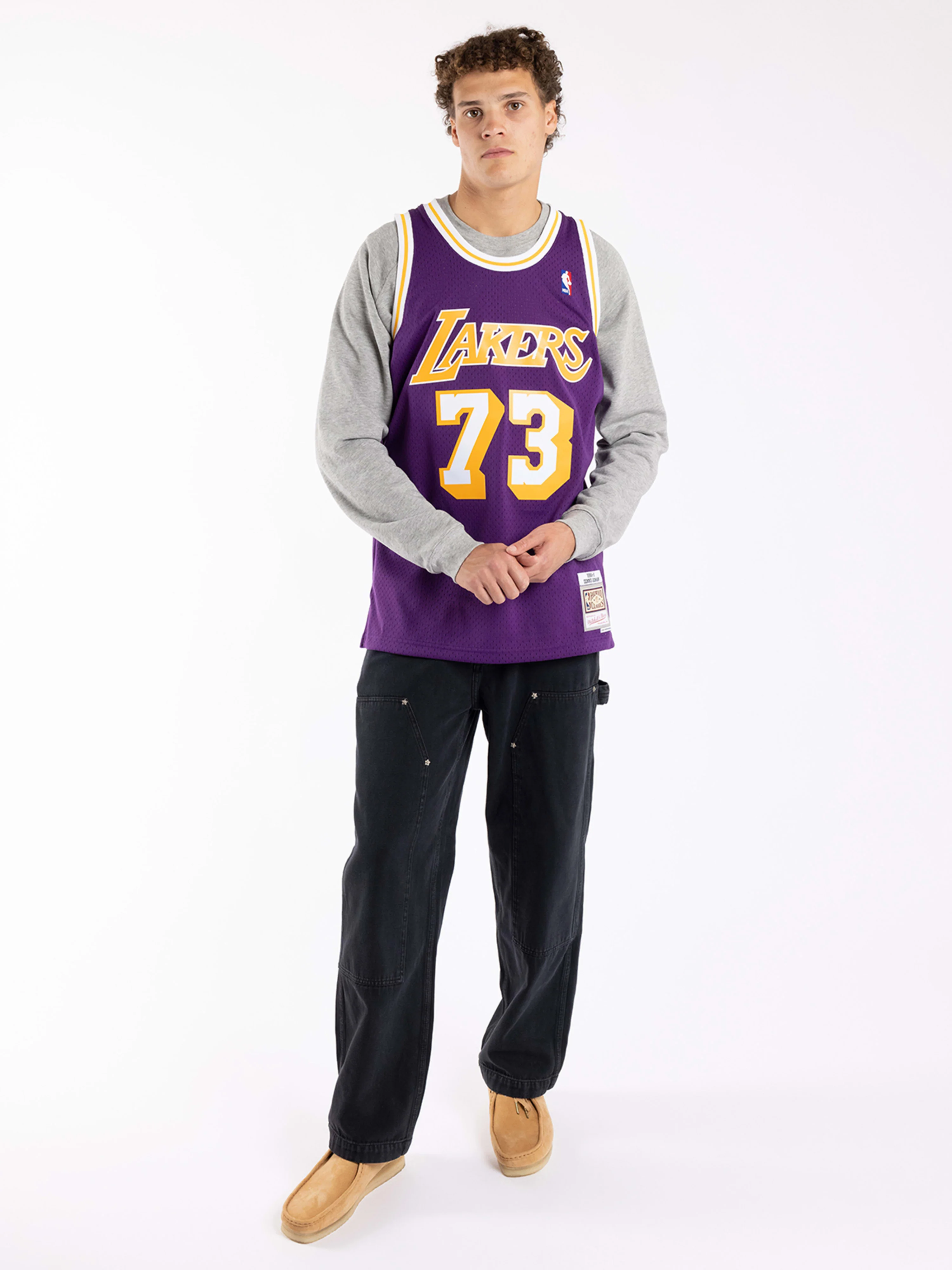Dennis Rodman 1998-99 L.A Lakers Home Swingman Jersey - Image 3