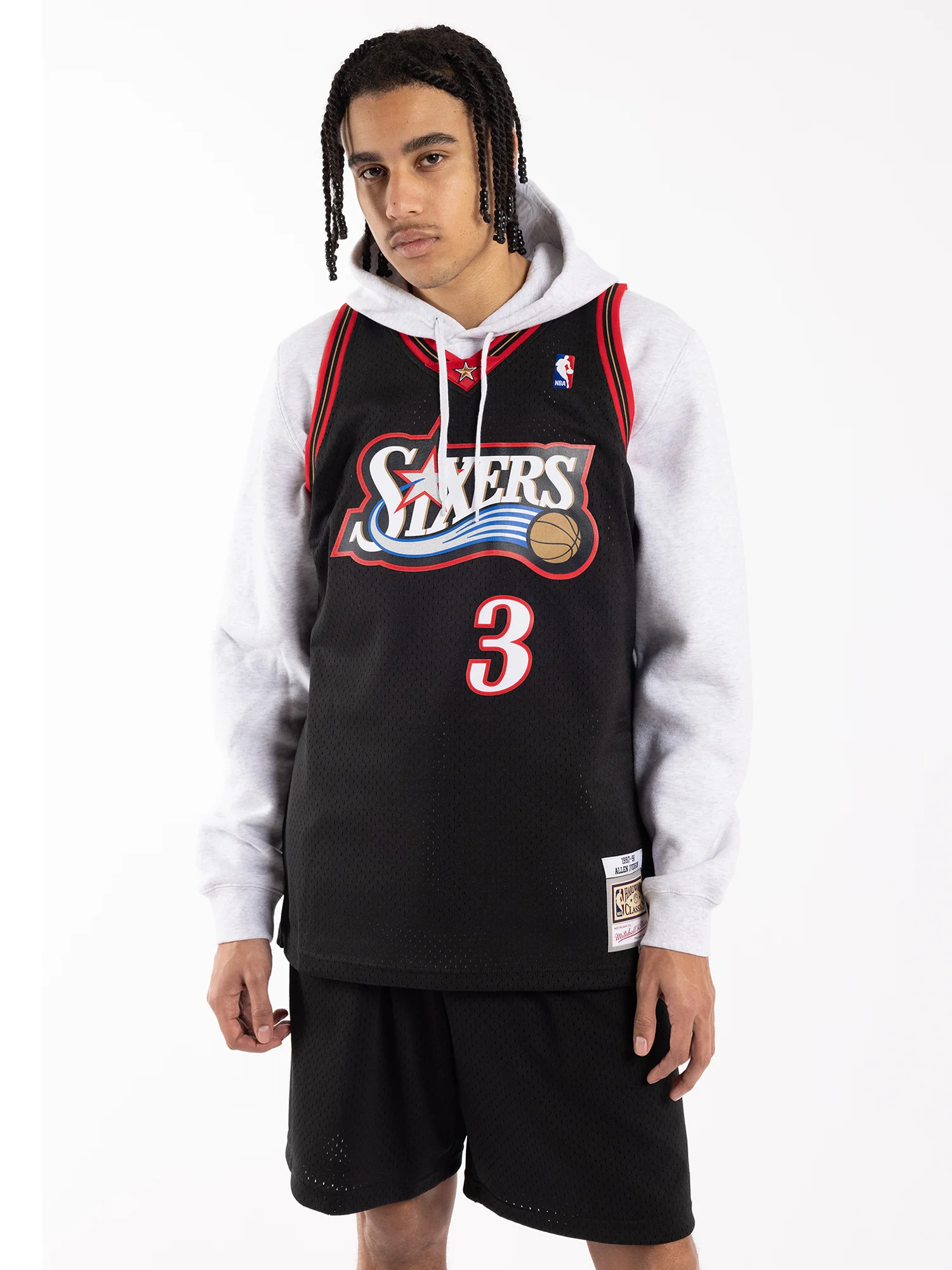 Allen Iverson 1997-98 Philadelphia 76ers Road Swingman Jersey - Image 3