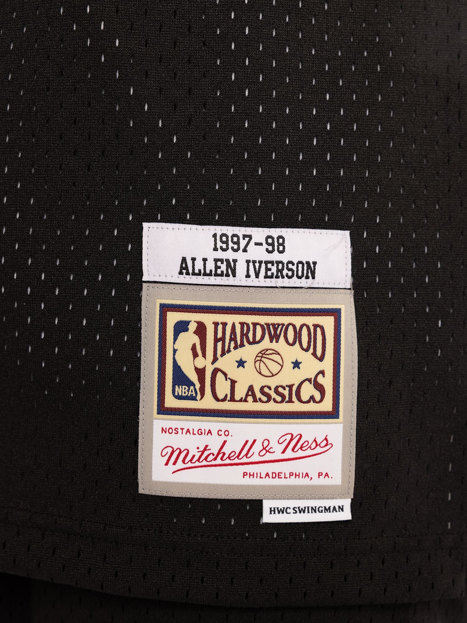 Allen Iverson 1997-98 Philadelphia 76ers Road Swingman Jersey - Image 4