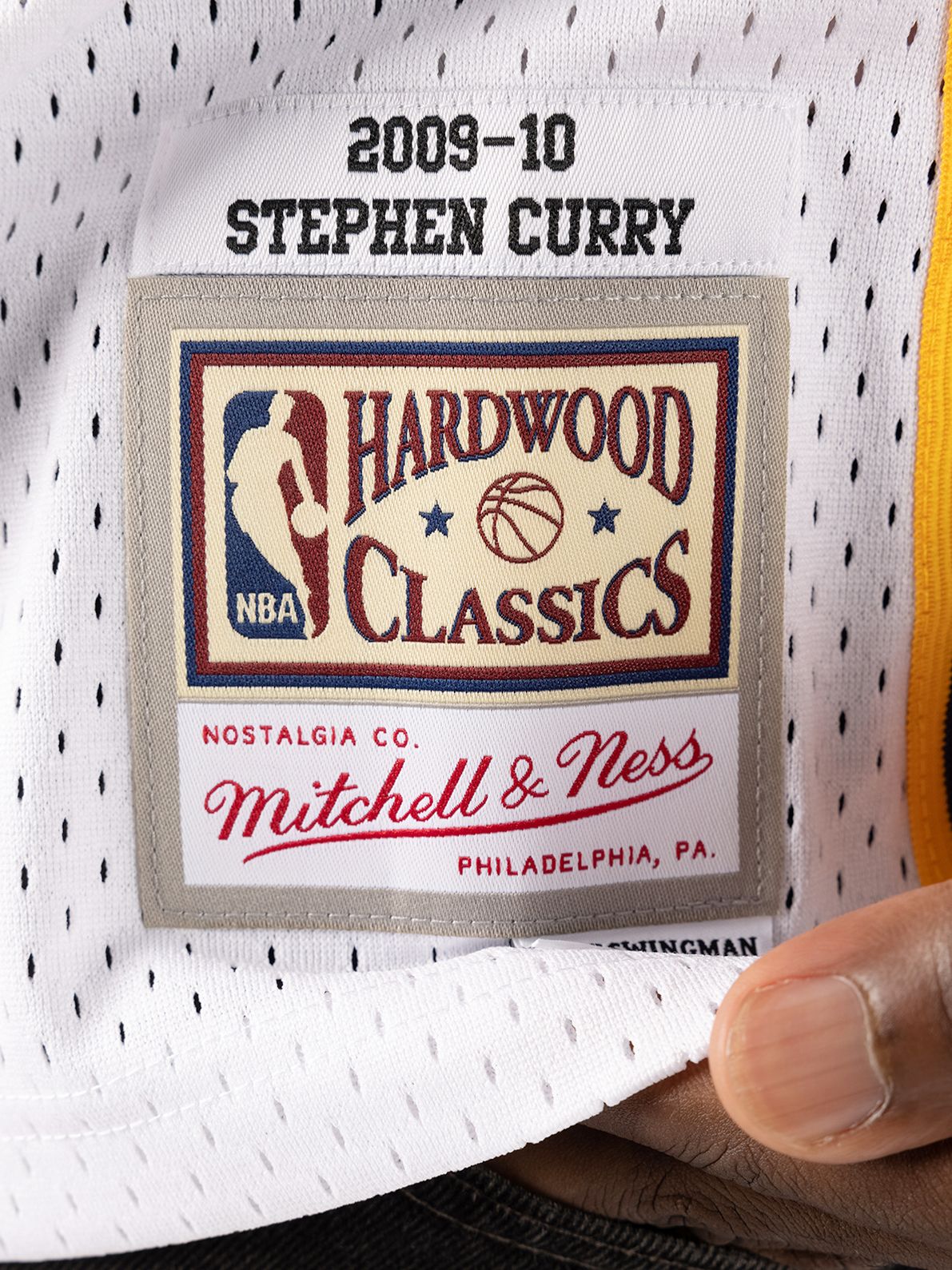 Stephen Curry 2009-10 Golden State Warriors Home Swingman Jersey - Image 4