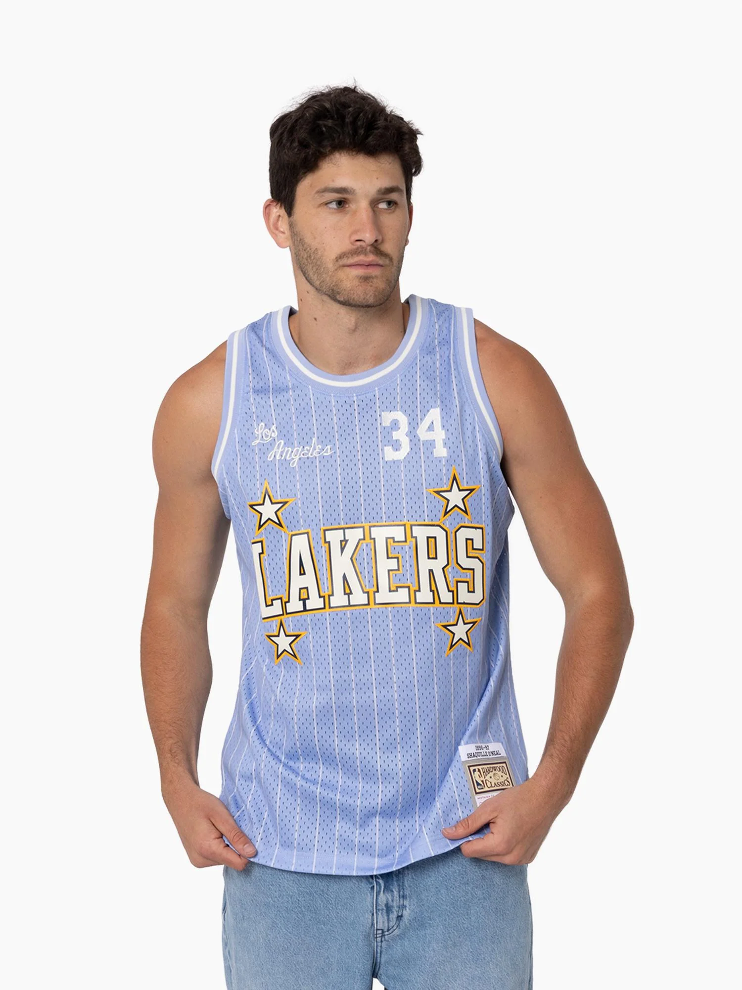 Shaquille O'Neal 1996-97 L.A Lakers Tip-Off Swingman Jersey - Image 3