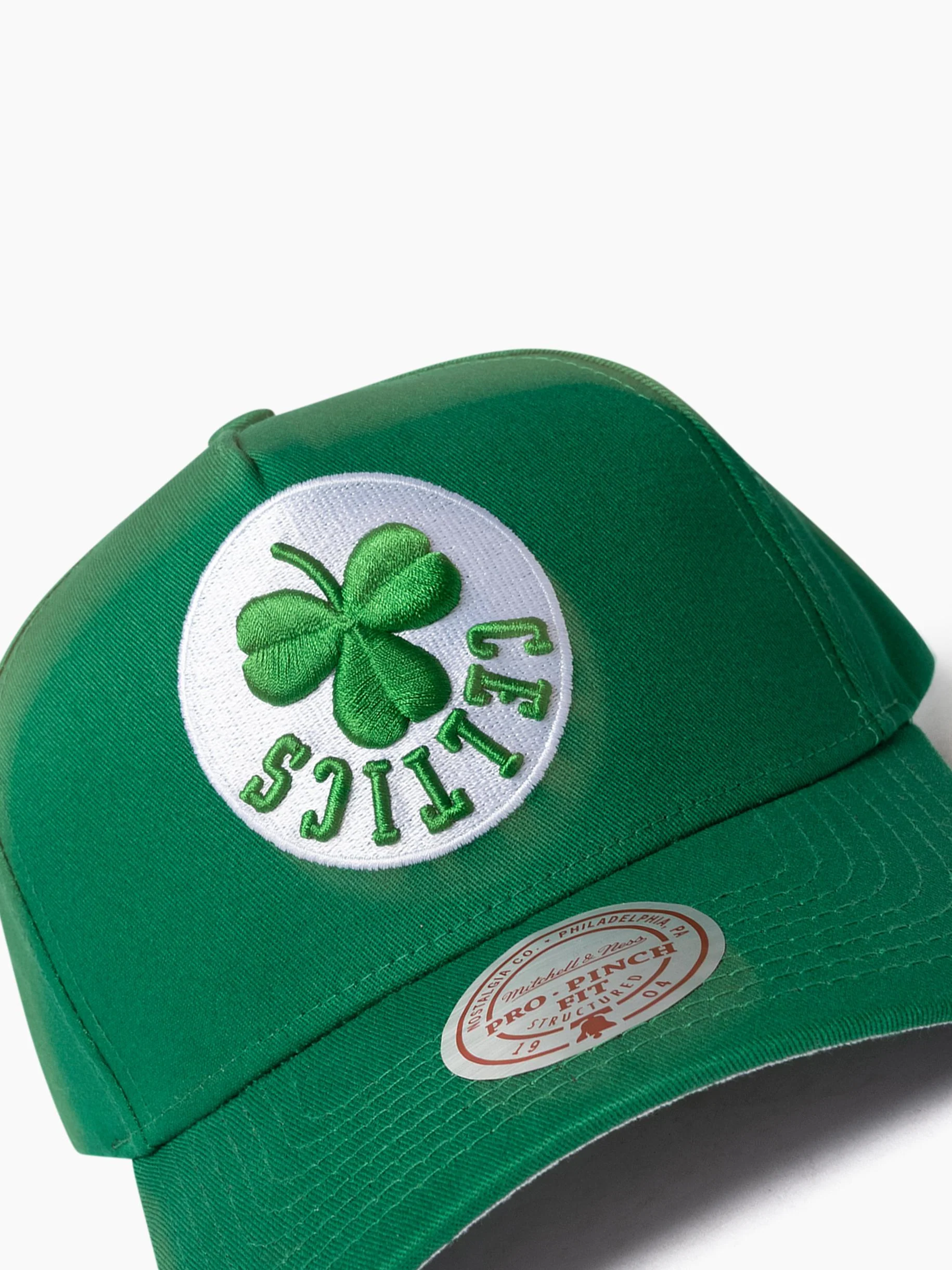 Boston Celtics Upside Down Logo Pro Pinch Snapback - Image 6