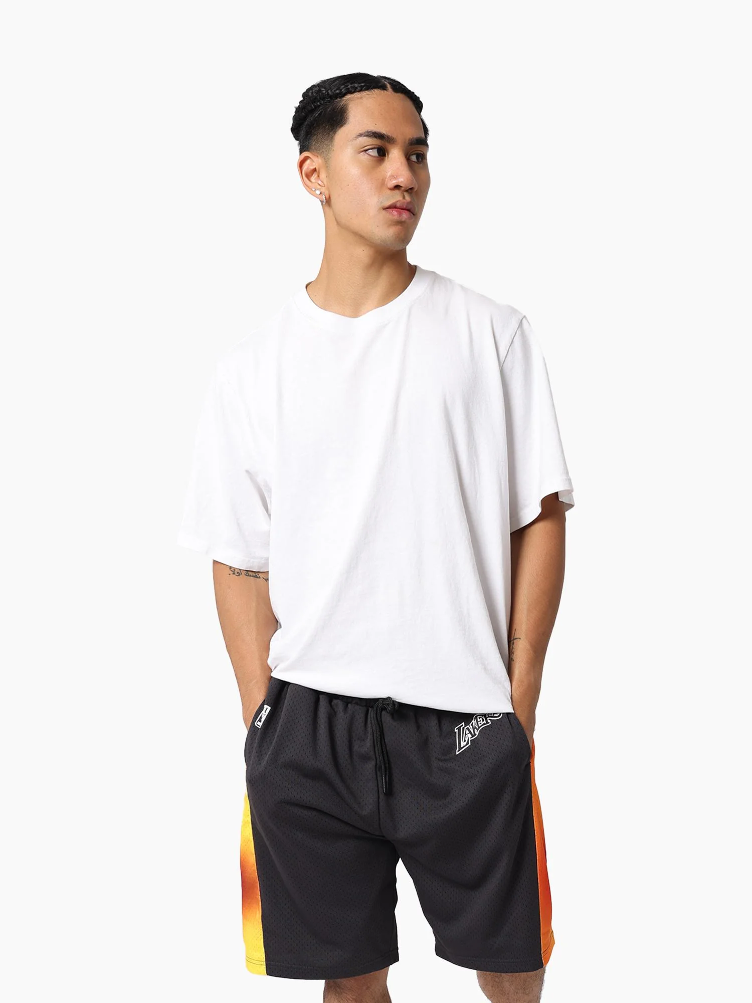 L.A Lakers Warehouse Rave Shorts - Image 4