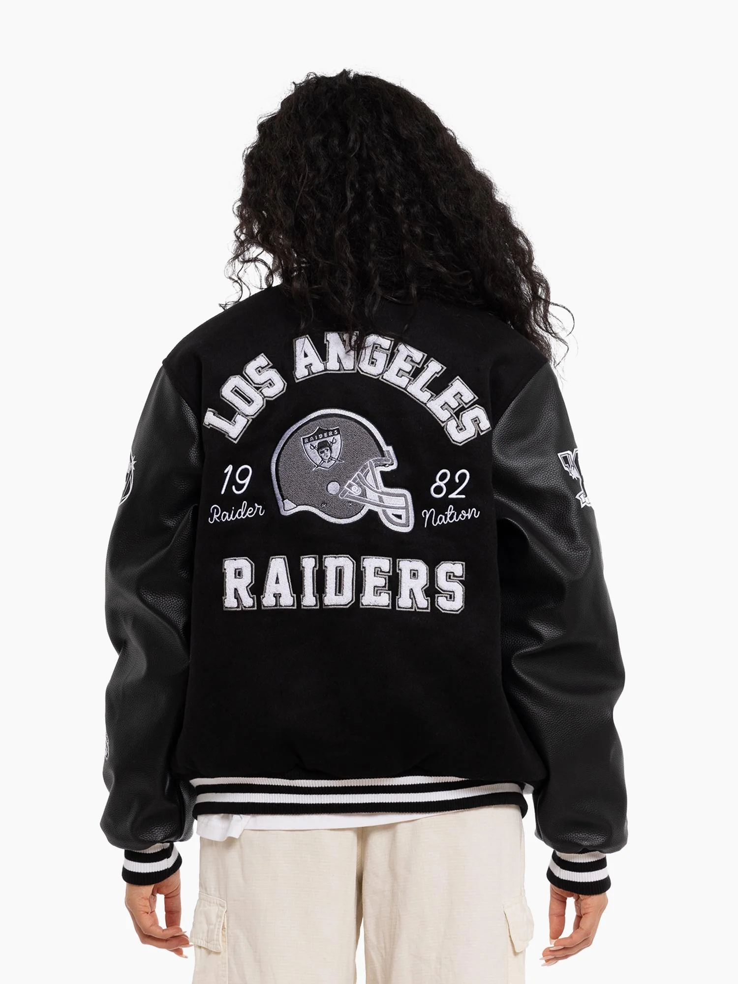 Los Angeles Raiders World Champs Varsity Jacket - Image 4