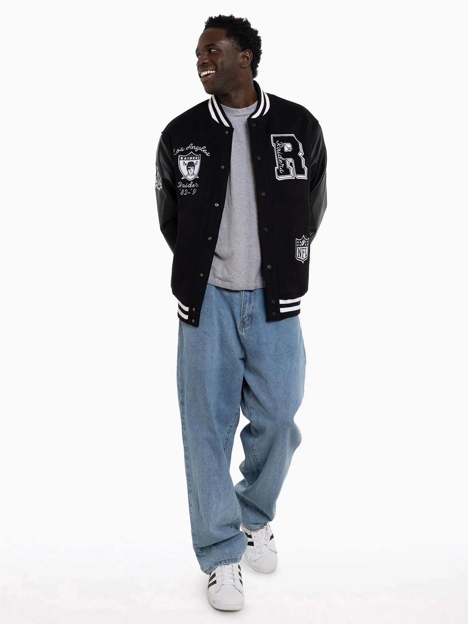 Los Angeles Raiders World Champs Varsity Jacket - Image 5