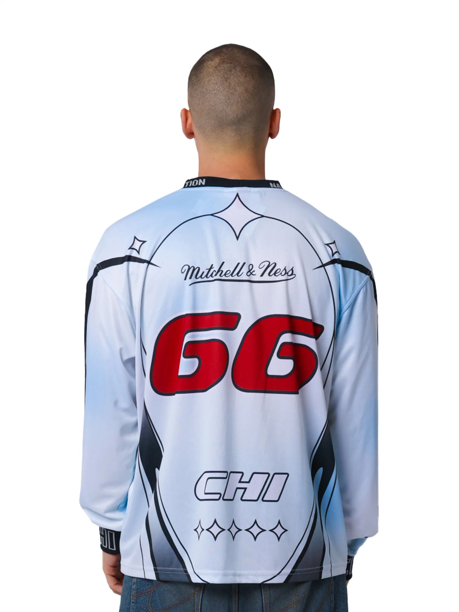 Chicago Bulls Warehouse Rave Long Sleeve Cycling Jersey - Image 2