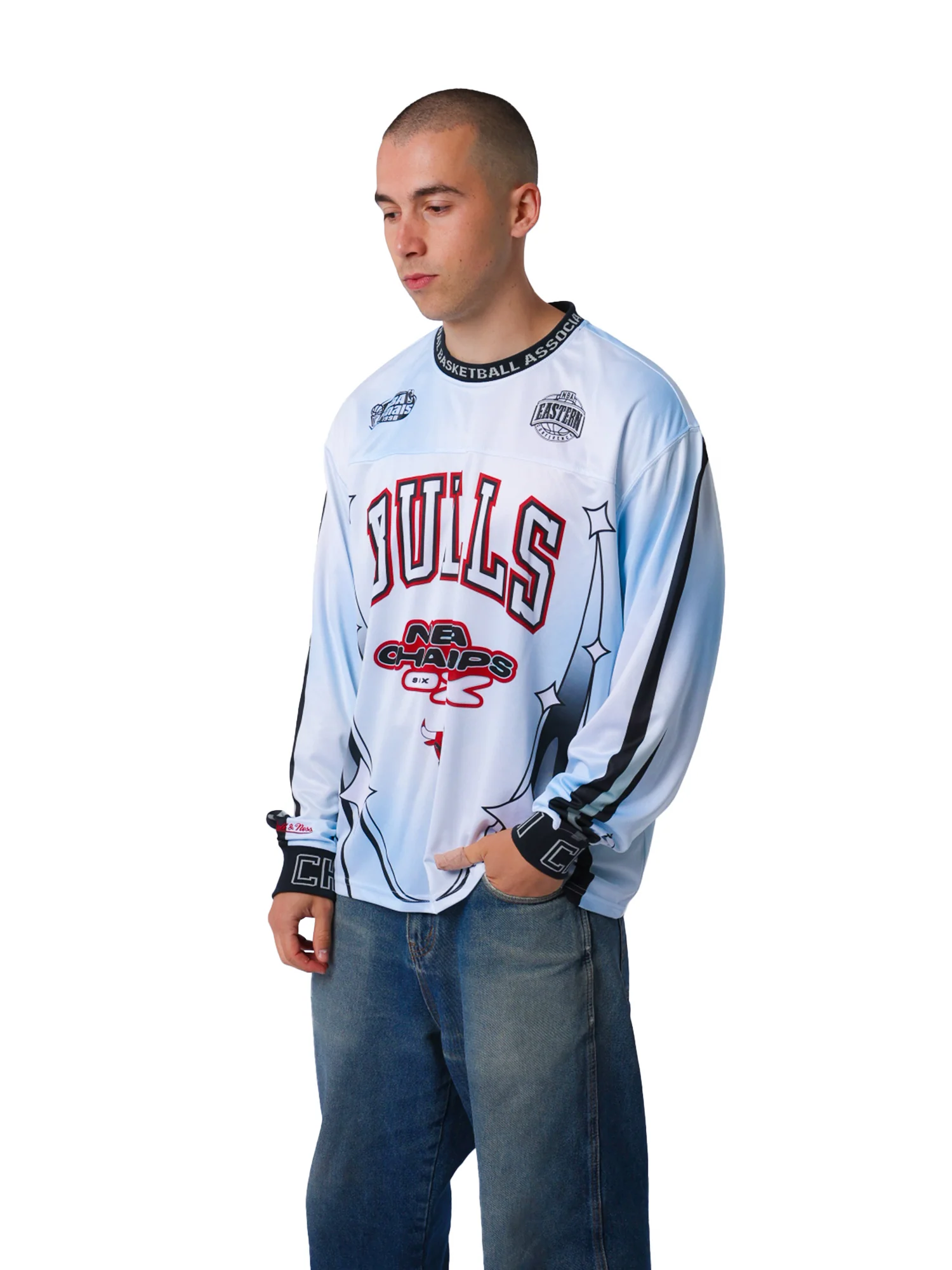 Chicago Bulls Warehouse Rave Long Sleeve Cycling Jersey - Image 3