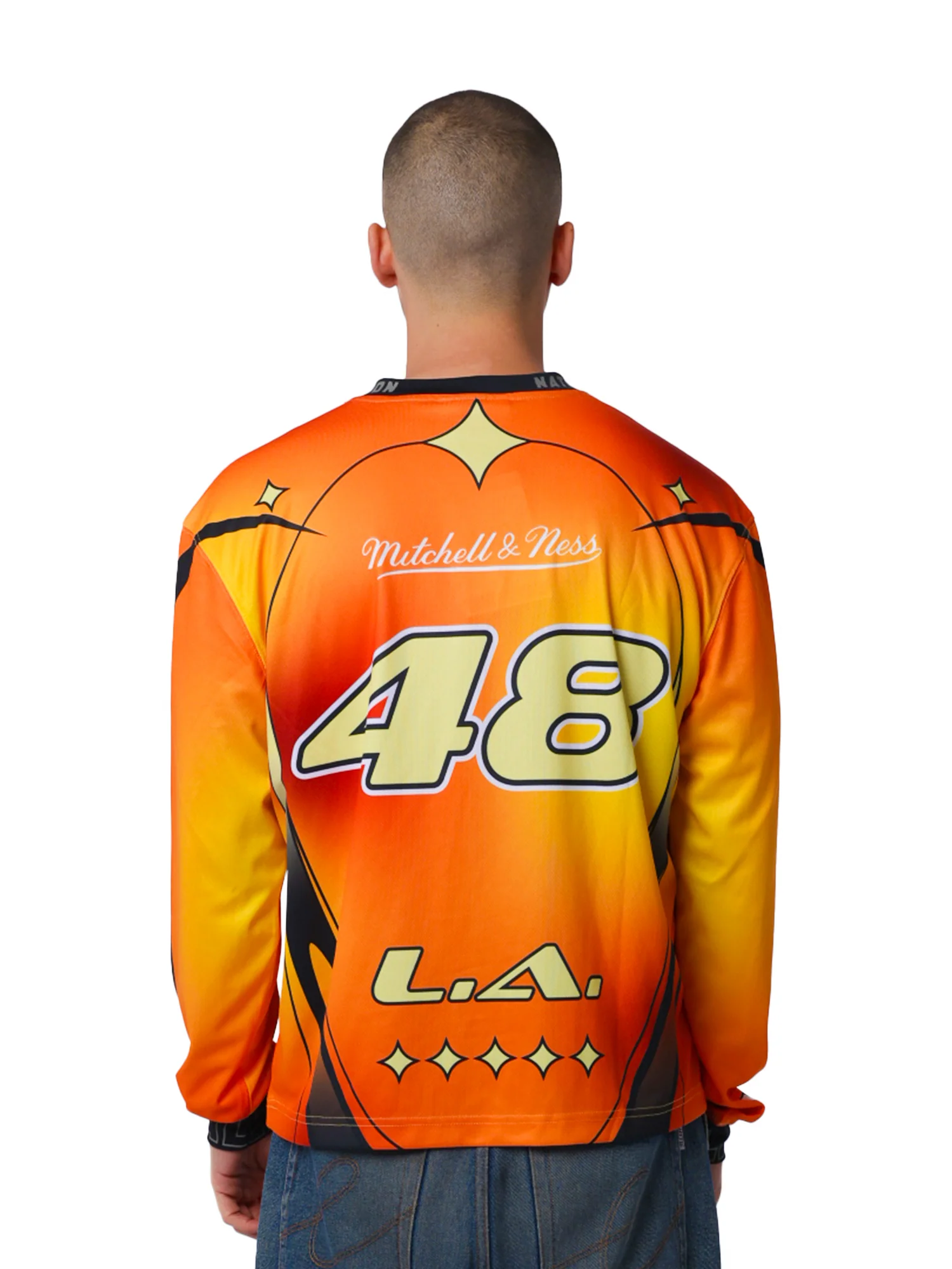 L.A Lakers Warehouse Rave Long Sleeve Cycling Jersey - Image 2