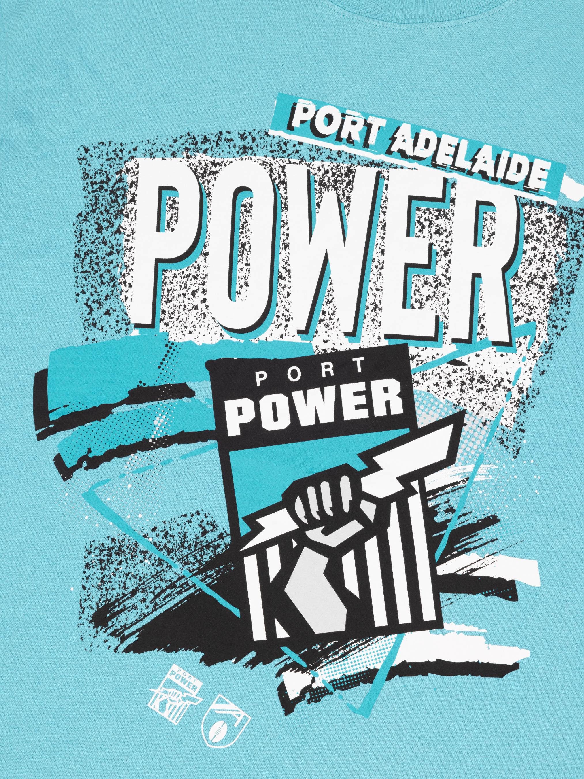 Youth Port Adelaide Power Abstract Logo Tee - Image 3