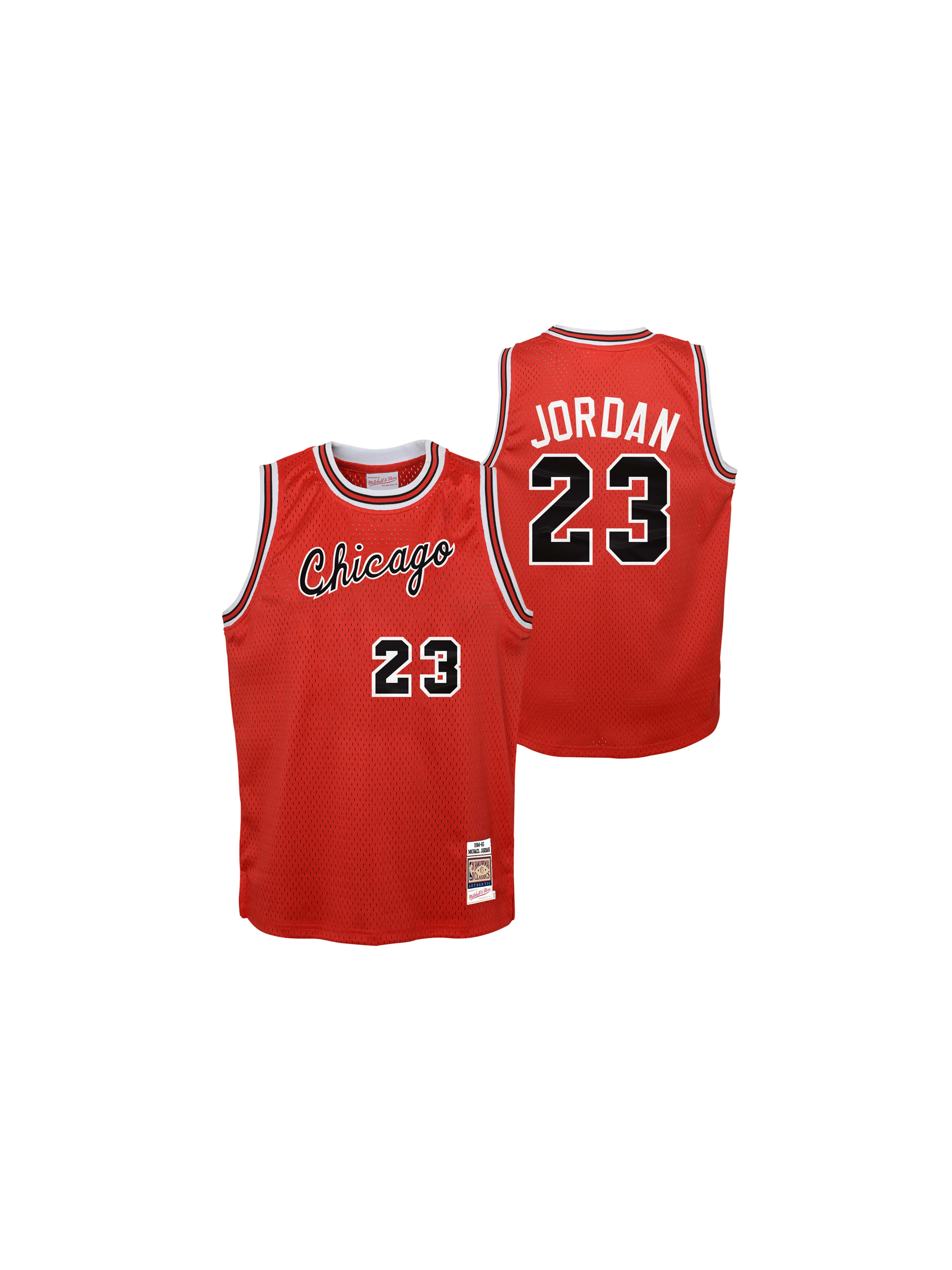 Youth Michael Jordan 1984-85 Chicago Bulls Home Authentic Jersey - Image 3
