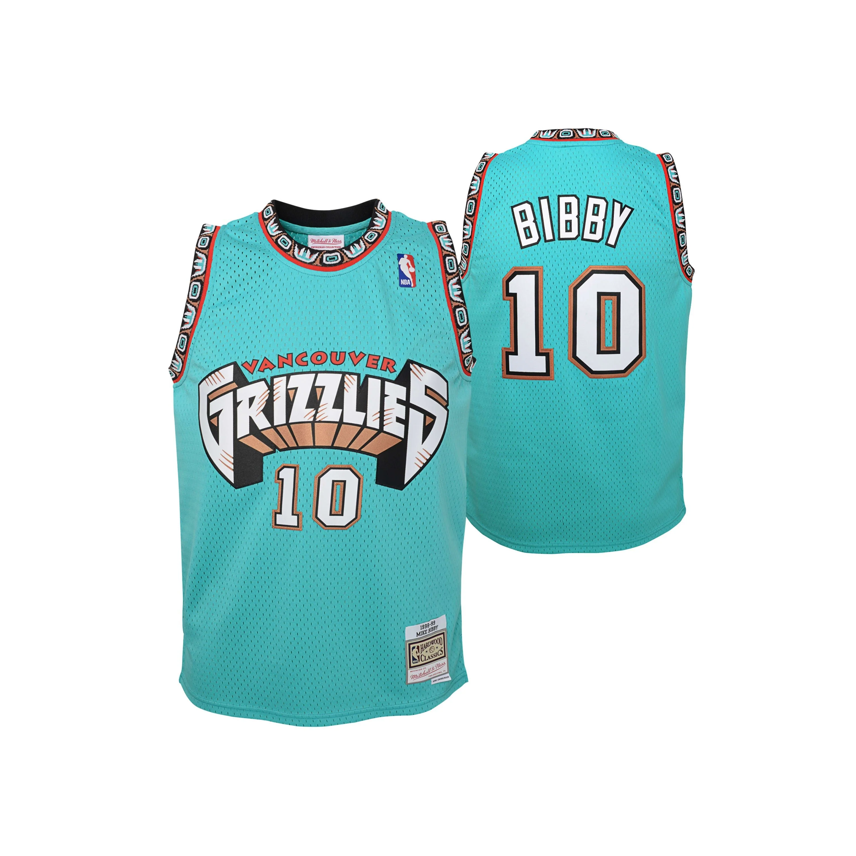 Youth Mike Bibby 1998-99 Vancouver Grizzlies Road Swingman Jersey - Image 3